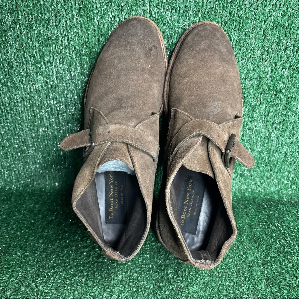 To Boot New York Brown Suede Chukka Boots Size 10.5 Made In Italy